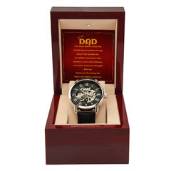To My Dad – Luxury Watch With Heartfelt Message Card