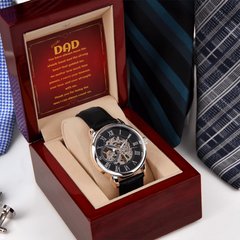 To My Dad – Luxury Watch With Heartfelt Message Card