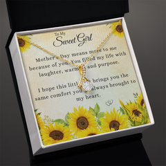 To My Sweet Girl - Alluring Beauty Necklace + Heartfelt Message