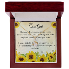To My Sweet Girl - Alluring Beauty Necklace + Heartfelt Message