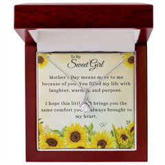 To My Sweet Girl - Alluring Beauty Necklace + Heartfelt Message
