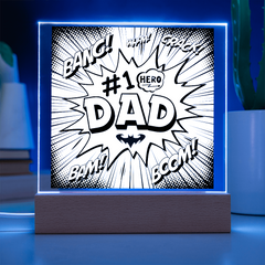 “Bang! Boom! #1 Hero Dad – Comic Art Acrylic Plaque”