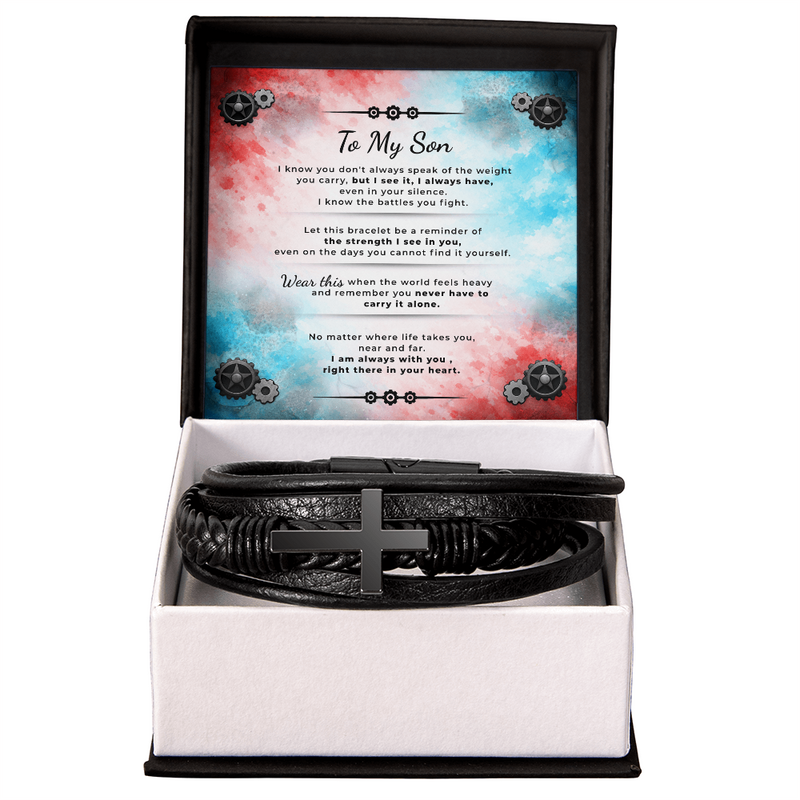 To My Son — Keep Sake Strength Bracelet — I'm Always With You