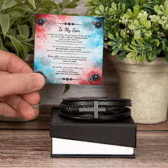To My Son — Keep Sake Strength Bracelet — I'm Always With You
