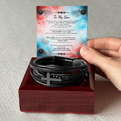 To My Son — Keep Sake Strength Bracelet — I'm Always With You