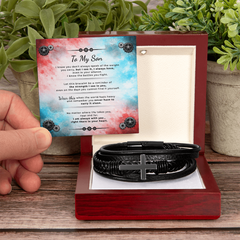 To My Son — Keep Sake Strength Bracelet — I'm Always With You